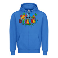 True Royal different is beautiful autism stitch Zipper Hoodie - Zillion Design Studio