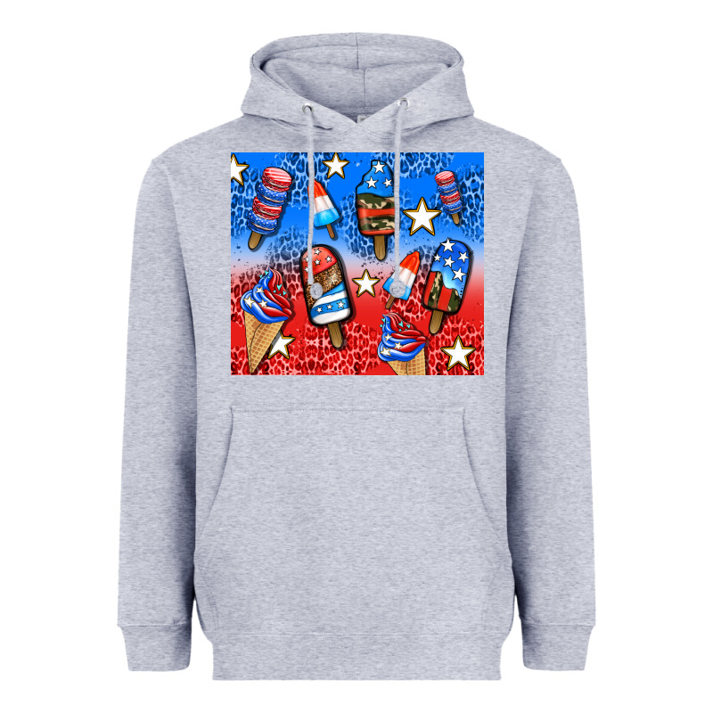 American Popsicle And Stars Heavyweight Hoodie by AdoDesignShop | Teevron
