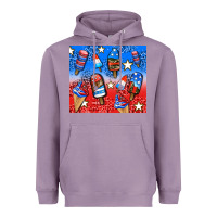 Lavender american popsicle and stars Heavyweight Hoodie - AdoDesignShop