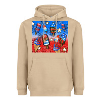 Mushroom american popsicle and stars Heavyweight Hoodie - AdoDesignShop