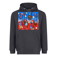 Smoke american popsicle and stars Heavyweight Hoodie - AdoDesignShop
