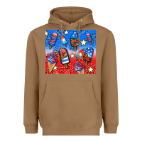 Toasted Coconut american popsicle and stars Heavyweight Hoodie - AdoDesignShop