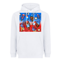 White american popsicle and stars Heavyweight Hoodie - AdoDesignShop