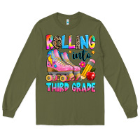 Army Green rolling into third grade Long Sleeve Tee - texasbilliewilder