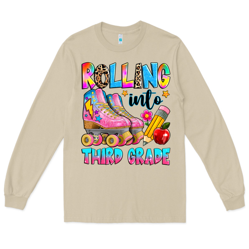 Rolling Into Third Grade Long Sleeve Tee by texasbilliewilder | Teevron