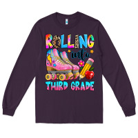 Plum rolling into third grade Long Sleeve Tee - texasbilliewilder
