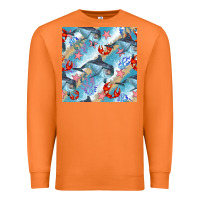 Carrot dolphin and crab seamless pattern Premium Sweatshirt - BundleAndBundleShop