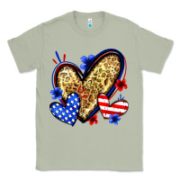American Flag Heart Leopard Classic Tee | Teevron