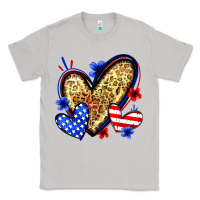 Moon Dust American flag heart leopard Classic Tee - Zillion Design Studio