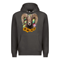 Smoke Bighorn Sheep Premium Hoodie - RanaPortraitStore