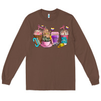 Chestnut nail art  coffee cups Long Sleeve Tee - AdoDesignShop