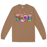 Toasted Coconut nail art  coffee cups Long Sleeve Tee - AdoDesignShop