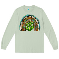 Matcha western cactus rainbow Long Sleeve Tee - Zillion Design Studio