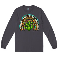 Smoke western cactus rainbow Long Sleeve Tee - Zillion Design Studio