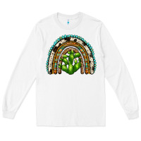 White western cactus rainbow Long Sleeve Tee - Zillion Design Studio