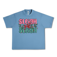 Pebble Blue sleigh girl sleigh christmas Urban Heavy Tee - MaliasSmallBusiness