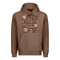 Chestnut black history month hearts Premium Hoodie - MaliasSmallBusiness