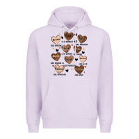 Lilac black history month hearts Premium Hoodie - MaliasSmallBusiness