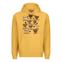 Mustard black history month hearts Premium Hoodie - MaliasSmallBusiness