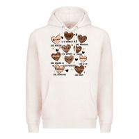 Pale Pink black history month hearts Premium Hoodie - MaliasSmallBusiness