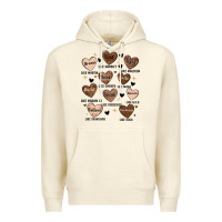 Sandshell black history month hearts Premium Hoodie - MaliasSmallBusiness