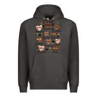 Smoke black history month hearts Premium Hoodie - MaliasSmallBusiness