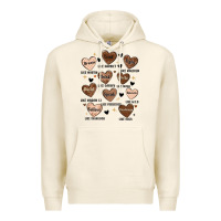 Tofu black history month hearts Premium Hoodie - MaliasSmallBusiness