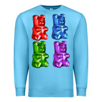 Ocean Blue jellybear Premium Sweatshirt - AdoDesignShop