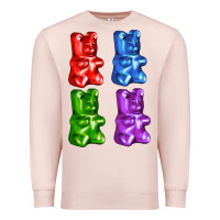 Pale Pink jellybear Premium Sweatshirt - AdoDesignShop