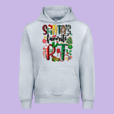 Santas Favorite Rt Nurse Urban Hoodie Designed By Maliassmallbusiness