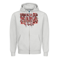 Dove Grey glitter and dirt mama of both girls Zipper Hoodie - Zillion Design Studio
