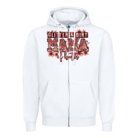 White glitter and dirt mama of both girls Zipper Hoodie - Zillion Design Studio