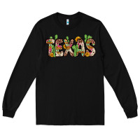 Black texas Long Sleeve Tee - Zillion Design Studio