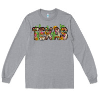 Heather Grey texas Long Sleeve Tee - Zillion Design Studio