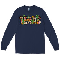 Navy texas Long Sleeve Tee - Zillion Design Studio