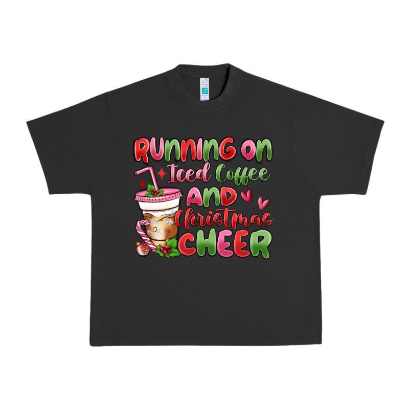 Running On Iced Coffee And Christmas Cheer Urban Heavy Tee by MaliasSmallBusiness | Teevron
