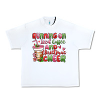White running on iced coffee and christmas cheer Urban Heavy Tee - MaliasSmallBusiness