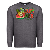 Charcoal Heather sweet summer time Premium Sweatshirt - Jasminsmagicworld