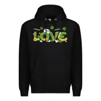 Black st patricks love nurse Premium Hoodie - MaliasSmallBusiness