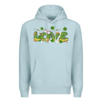 Blue Mist st patricks love nurse Premium Hoodie - MaliasSmallBusiness