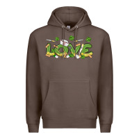 Coffee st patricks love nurse Premium Hoodie - MaliasSmallBusiness