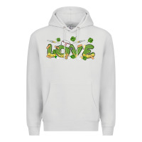 Dove Grey st patricks love nurse Premium Hoodie - MaliasSmallBusiness