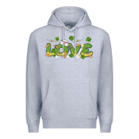 Heather Grey st patricks love nurse Premium Hoodie - MaliasSmallBusiness