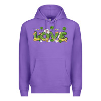 Purple st patricks love nurse Premium Hoodie - MaliasSmallBusiness