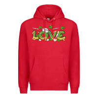 Red st patricks love nurse Premium Hoodie - MaliasSmallBusiness