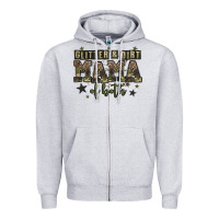 Heather Grey glitter and dirt mama of both Zipper Hoodie - Zillion Design Studio