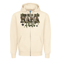Sandshell glitter and dirt mama of both Zipper Hoodie - Zillion Design Studio
