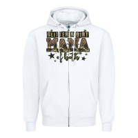 White glitter and dirt mama of both Zipper Hoodie - Zillion Design Studio