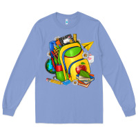 Colony Blue school bag Long Sleeve Tee - texasbilliewilder