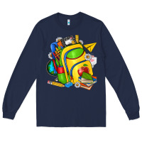Navy school bag Long Sleeve Tee - texasbilliewilder